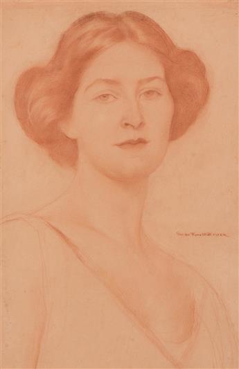 GEORGE DE FOREST BRUSH Portrait Study of Nina Gaither.